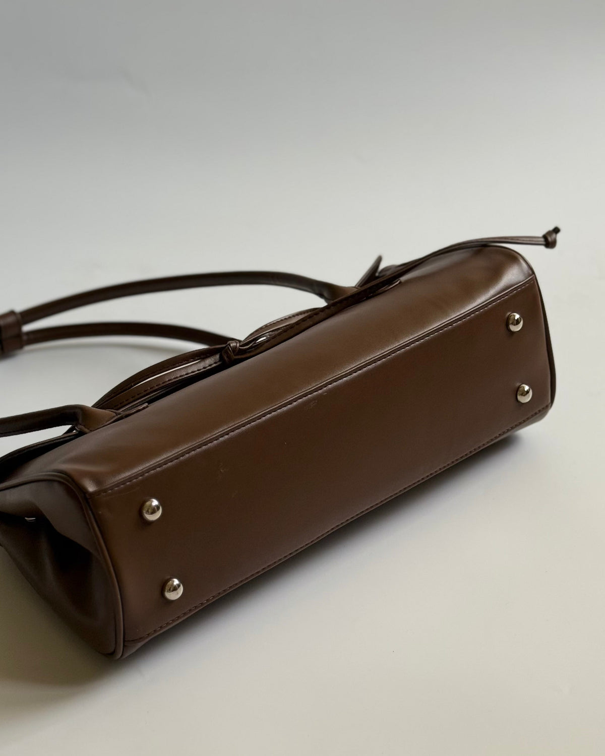 Ruth Bow Bag - Dark Brown