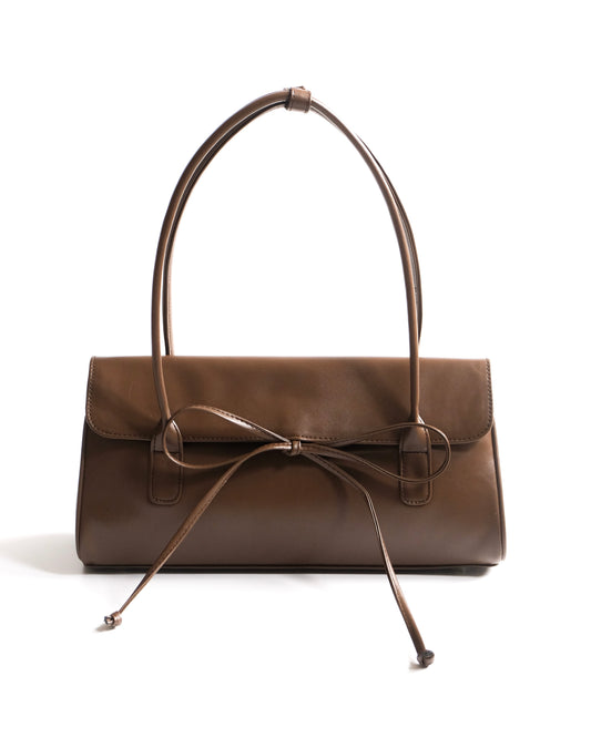 Ruth Bow Bag - Dark Brown