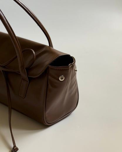 Ruth Bow Bag - Dark Brown
